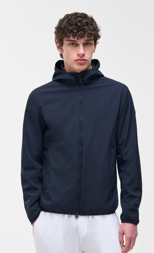 Giacca in softshell con cappuccio colmar