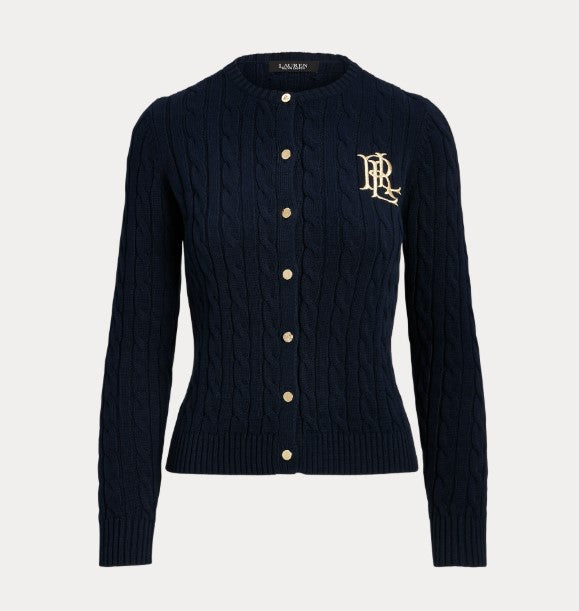 CARDIGAN IN COTONE A TRECCE