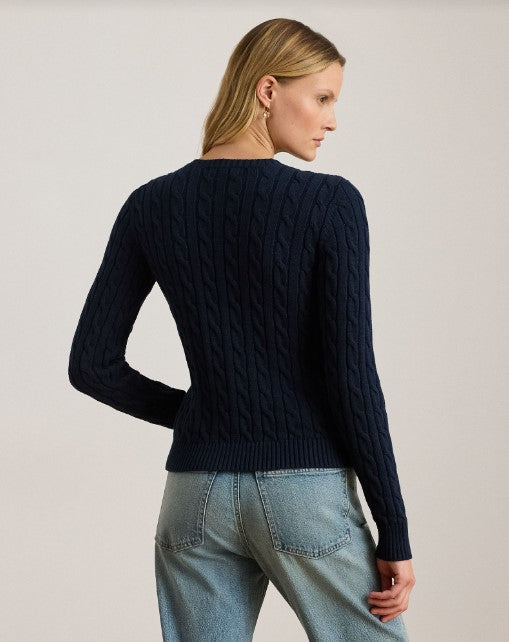 CARDIGAN IN COTONE A TRECCE