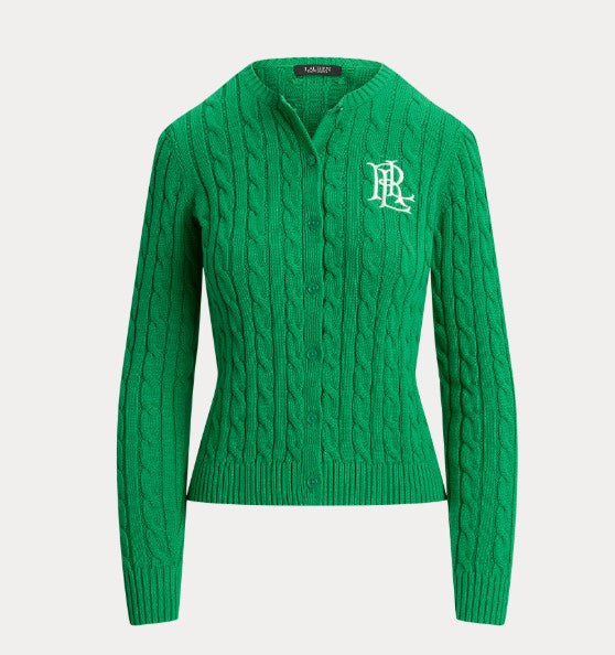 CARDIGAN IN COTONE A TRECCE