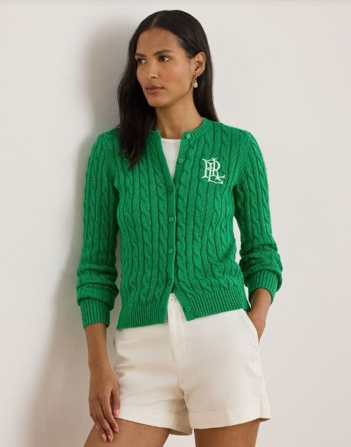 CARDIGAN IN COTONE A TRECCE