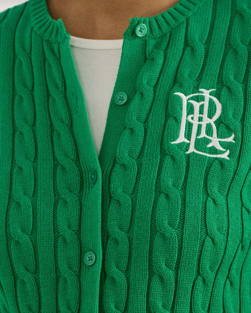 CARDIGAN IN COTONE A TRECCE