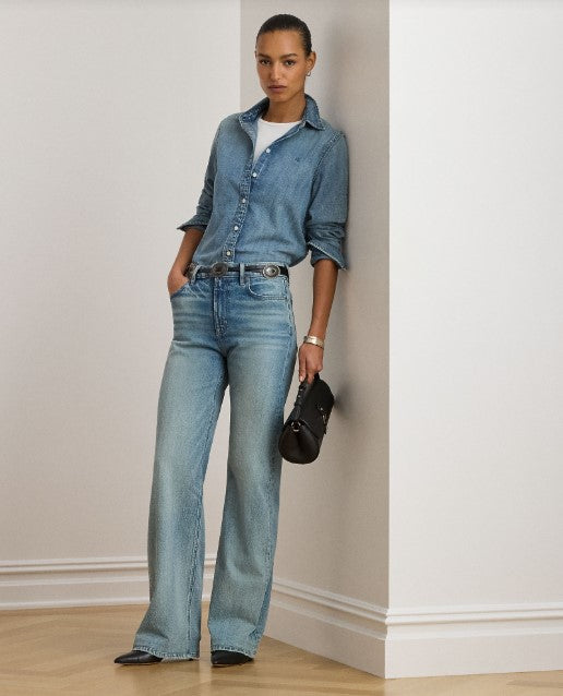 CAMICIA IN DENIM DAL VESTIBILITÀ CLASSICA