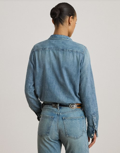 CAMICIA IN DENIM DAL VESTIBILITÀ CLASSICA