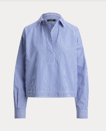 CAMICIA CORTA A RIGHE