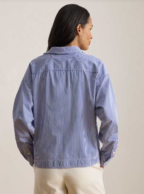 CAMICIA CORTA A RIGHE