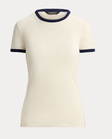 t-shirt in cotone bicolore