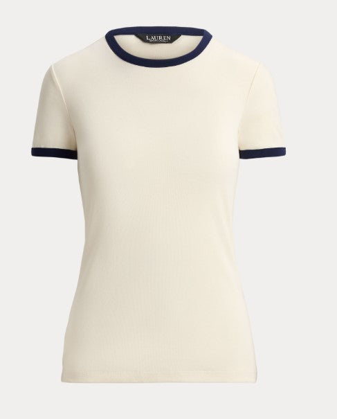 t-shirt in cotone bicolore