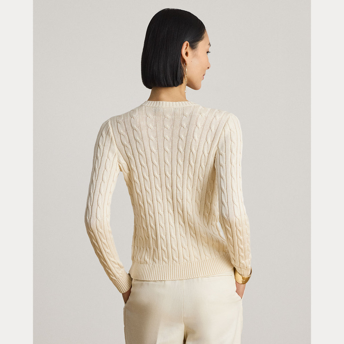 Cardigan in misto cotone a trecce