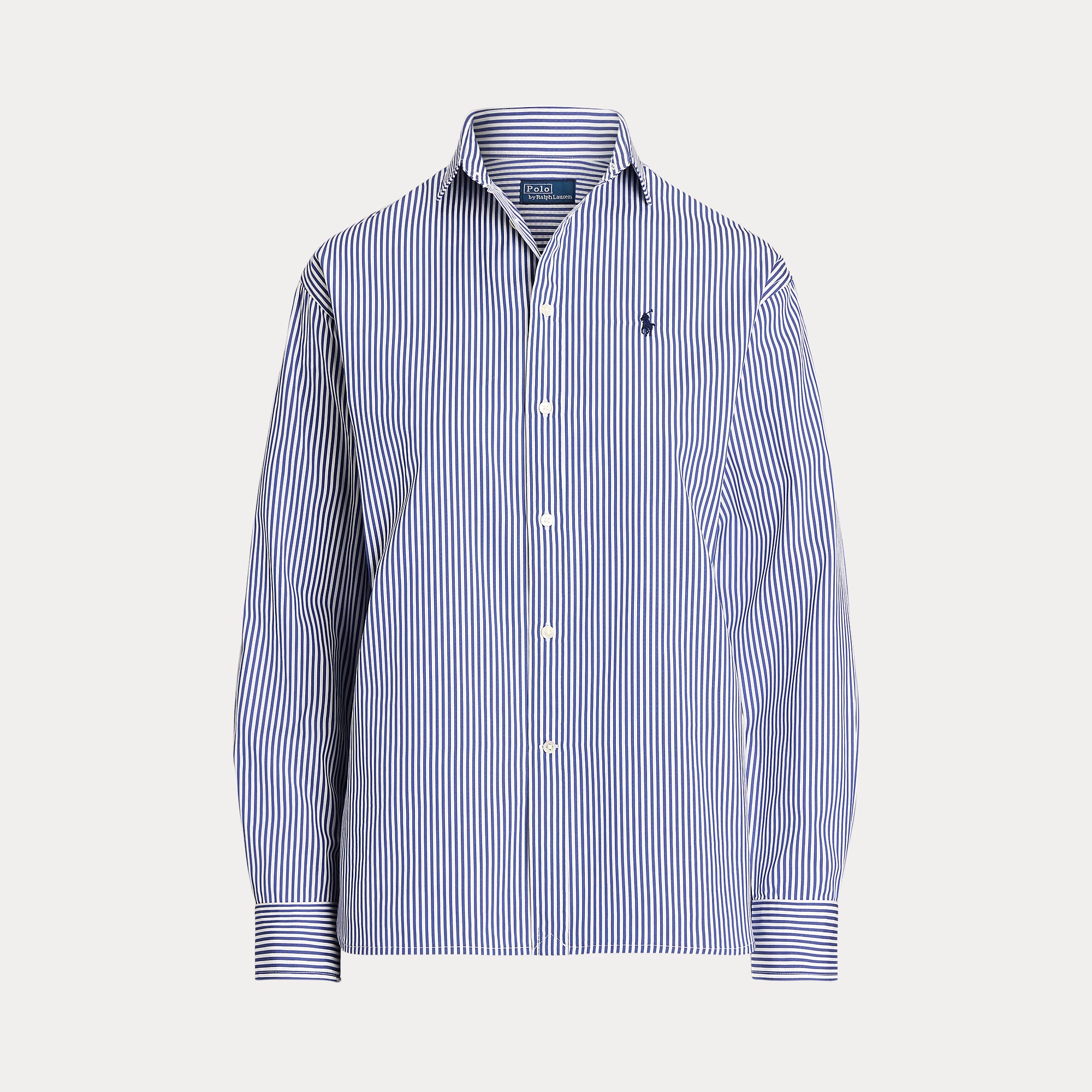 CAMICIA IN COTONE A RIGHE DAL VESTIBILITÀ RILASSATA