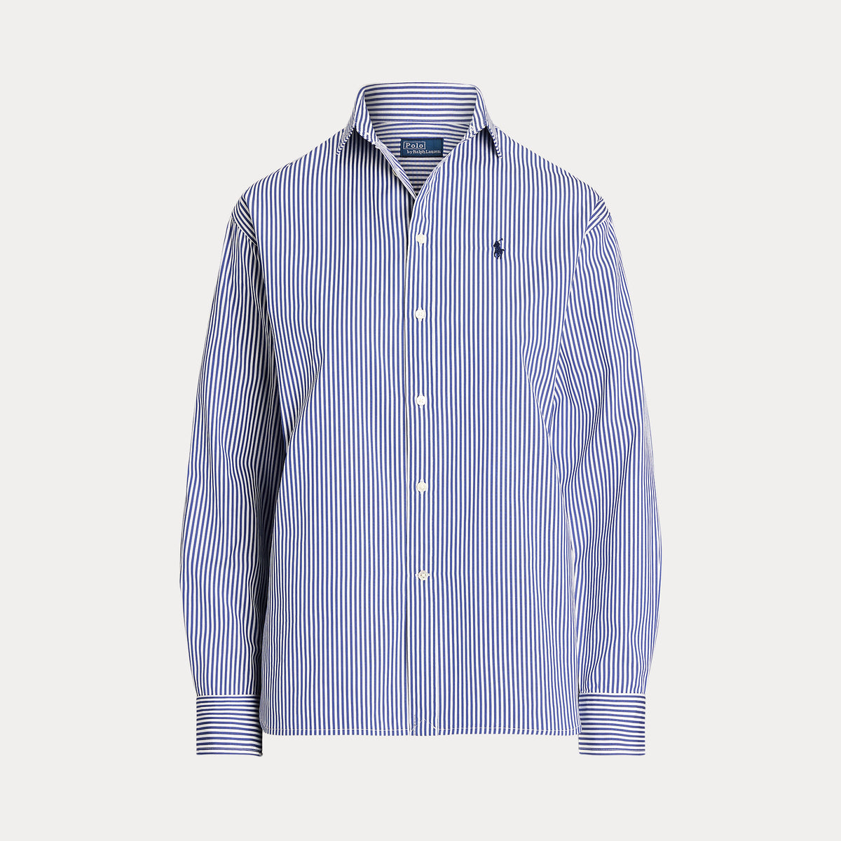 CAMICIA IN COTONE A RIGHE DAL VESTIBILITÀ RILASSATA