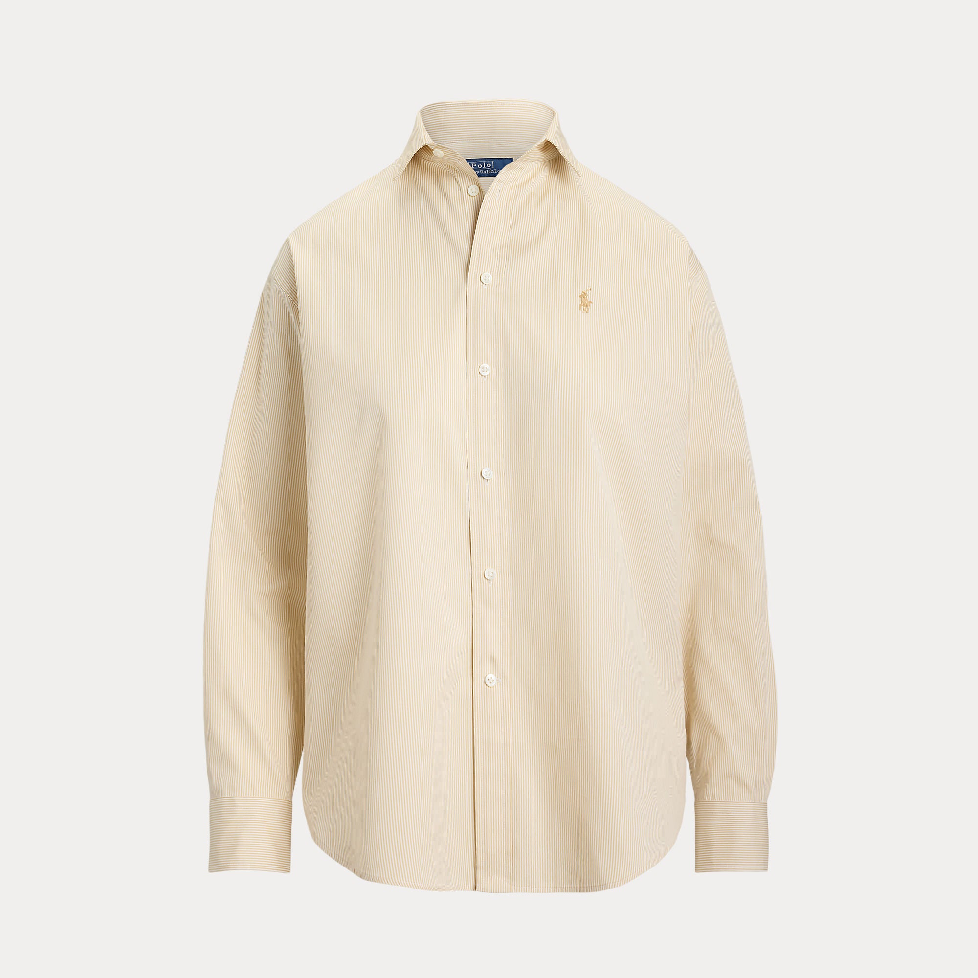 CAMICIA IN COTONE A RIGHE DAL VESTIBILITÀ RILASSATA