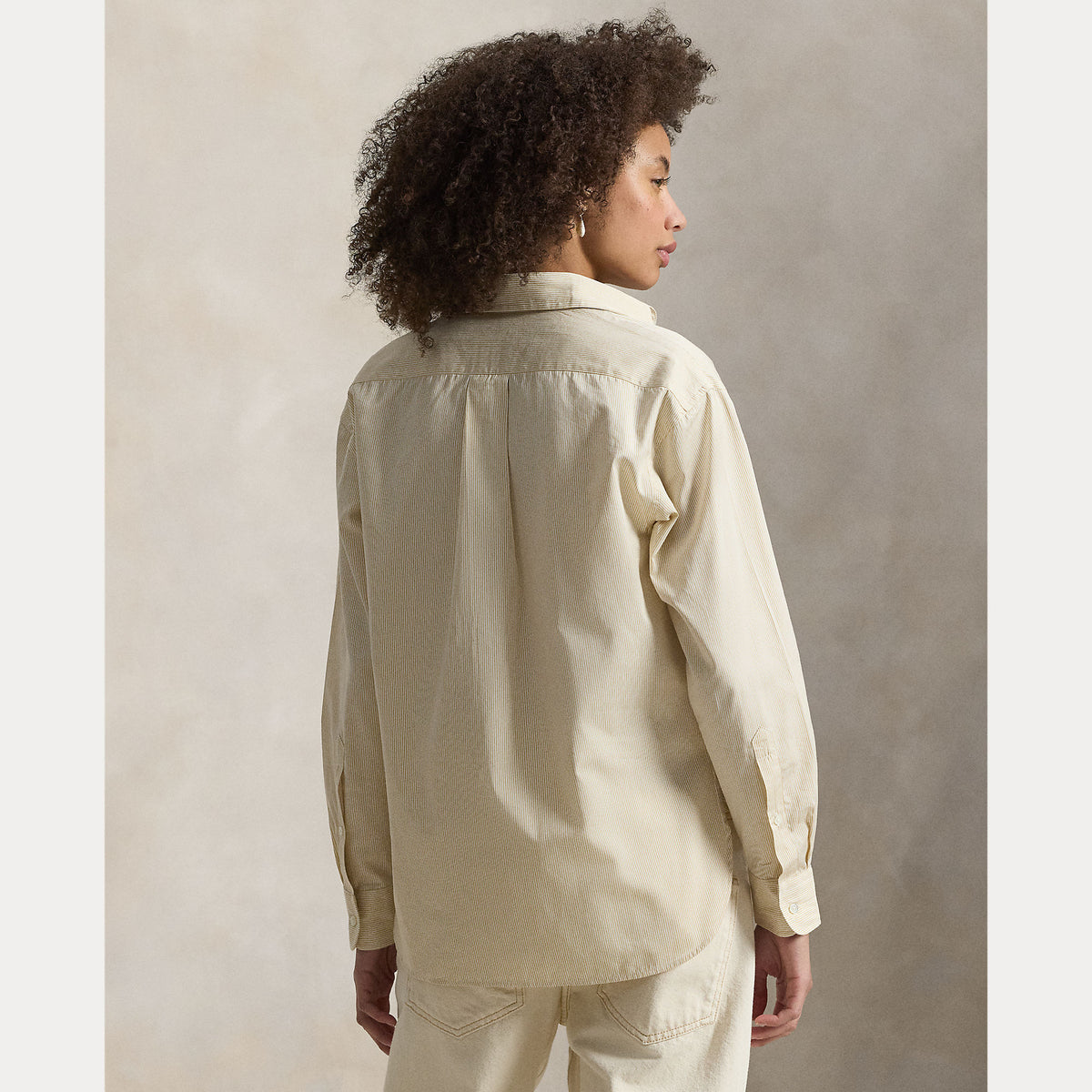 CAMICIA IN COTONE A RIGHE DAL VESTIBILITÀ RILASSATA