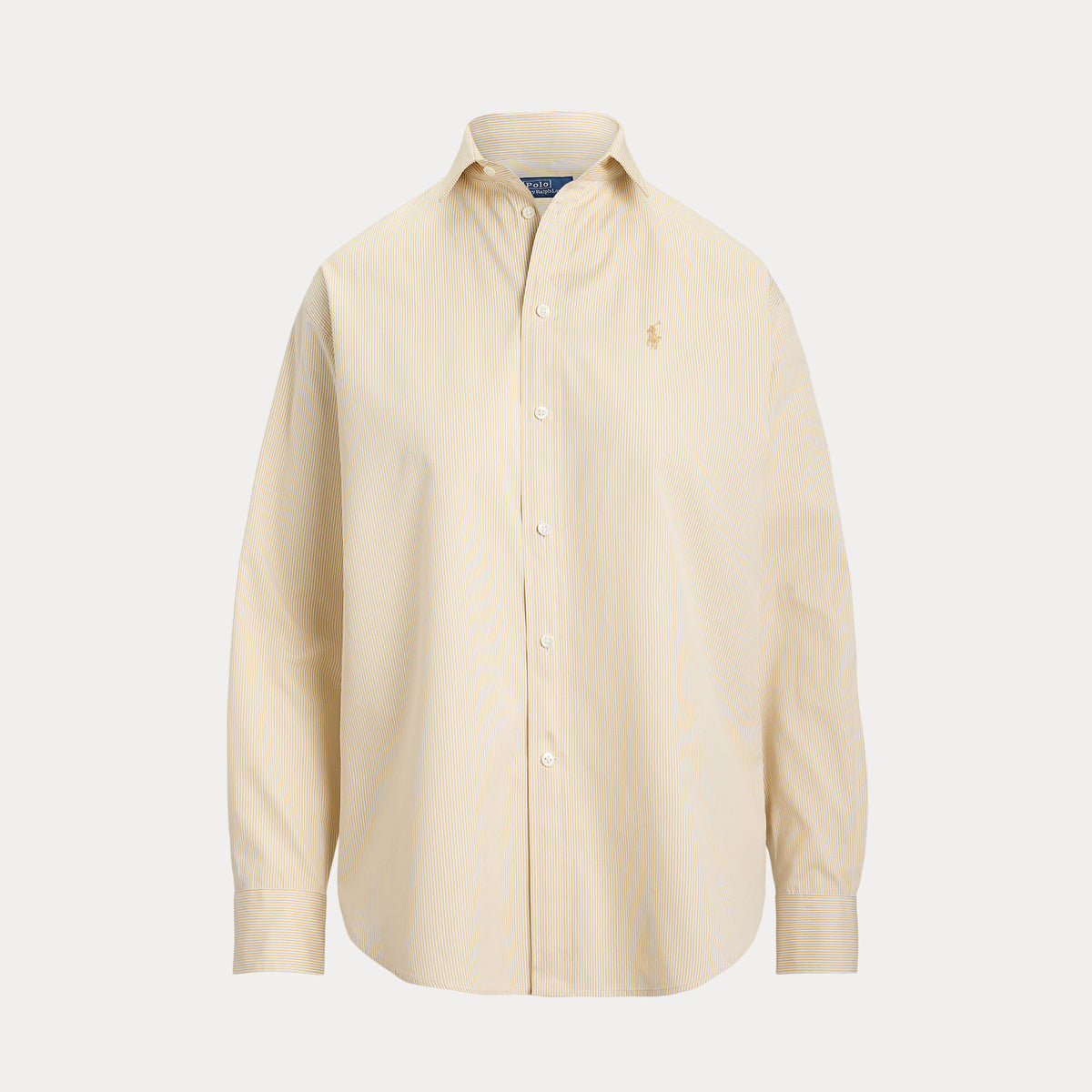 CAMICIA IN COTONE A RIGHE DAL VESTIBILITÀ RILASSATA