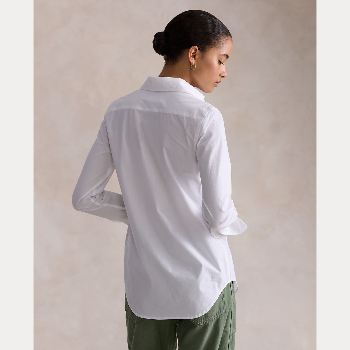 CAMICIA IN COTONE ELASTICIZZATO SLIM FIT