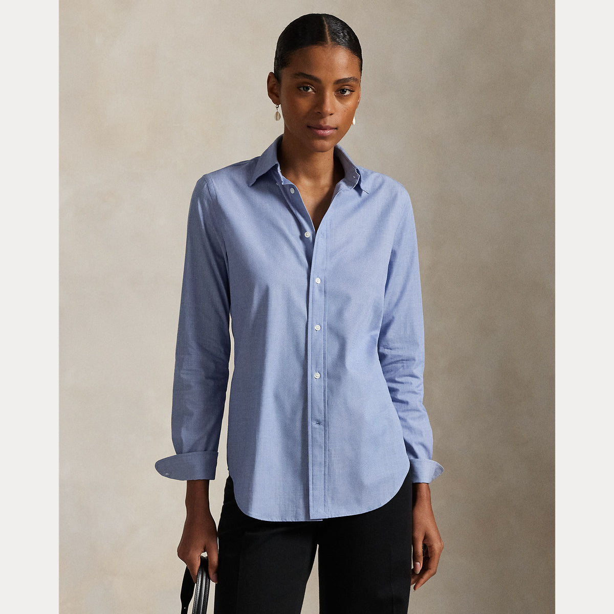 CAMICIA IN COTONE ELASTICIZZATO SLIM FIT