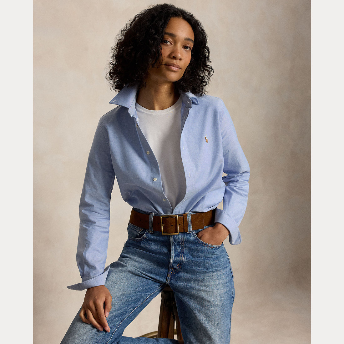 L'iconica camicia Oxford slim fit elasticizzata