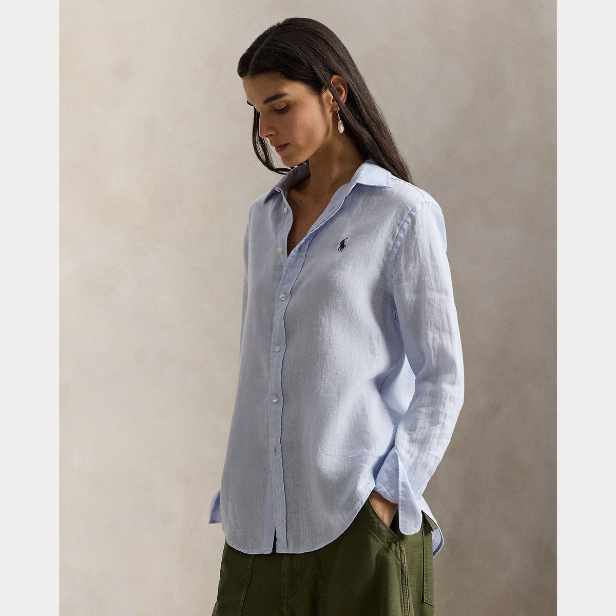CAMICIA IN LINO VESTIBILITÀ CLASSICA