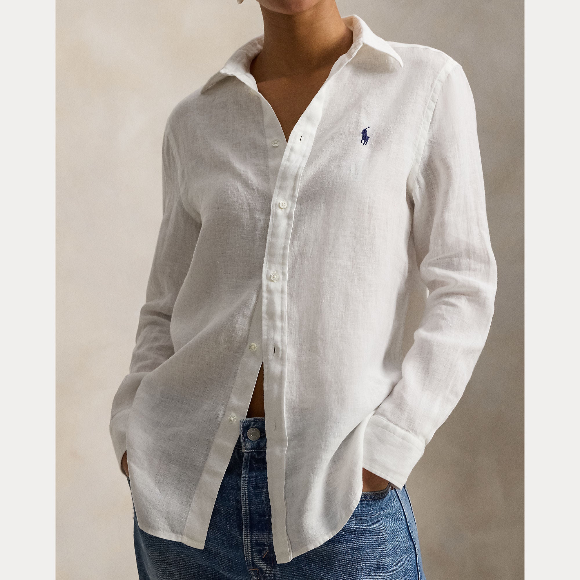 CAMICIA IN LINO VESTIBILITÀ CLASSICA