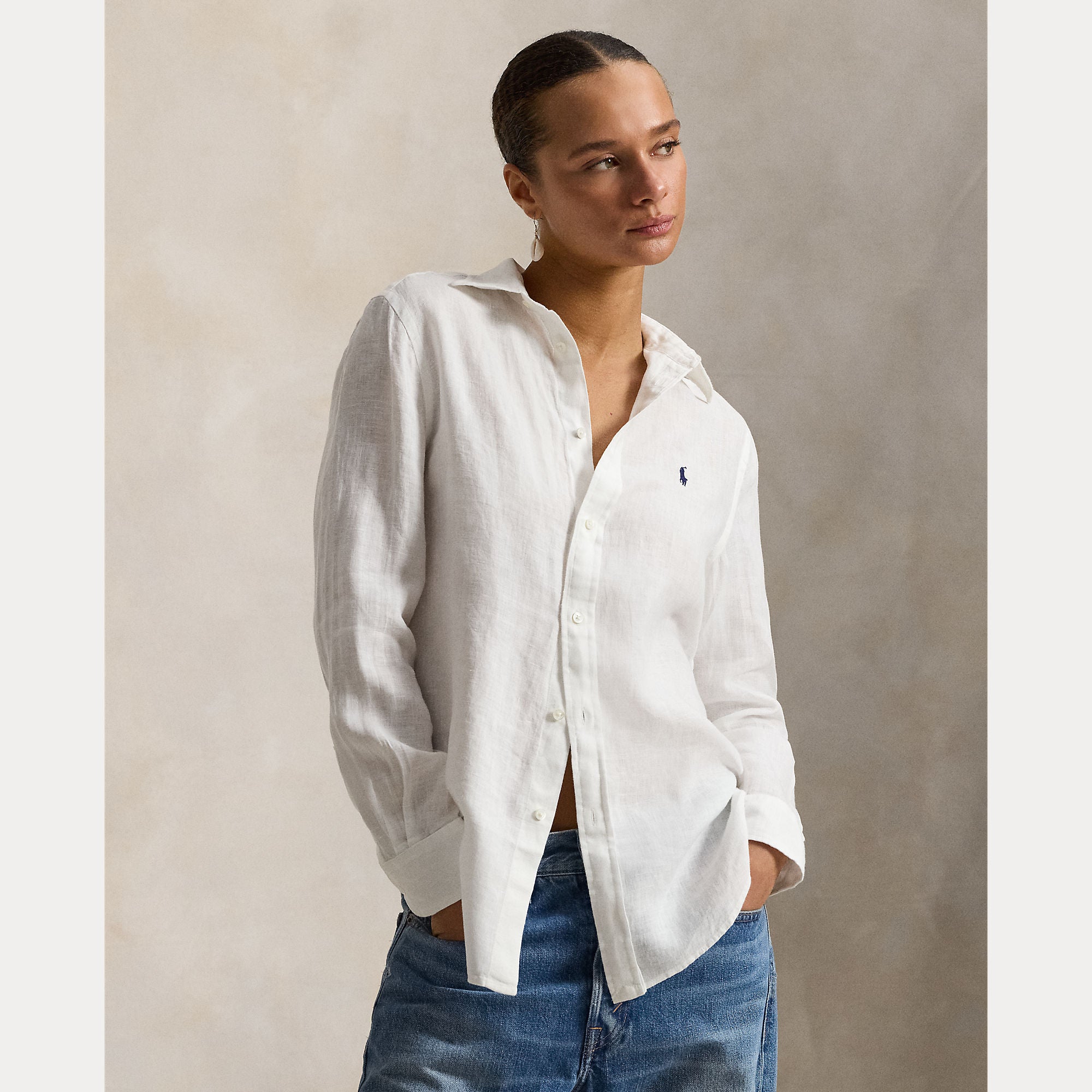 CAMICIA IN LINO VESTIBILITÀ CLASSICA