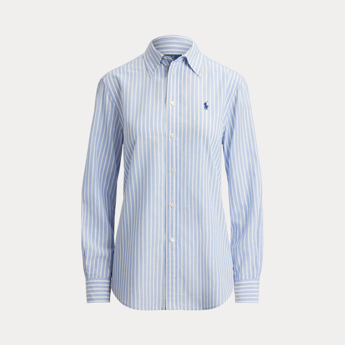 CAMICIA IN COTONE E LINO A RIGHE DAL VESTITO CLASSICO