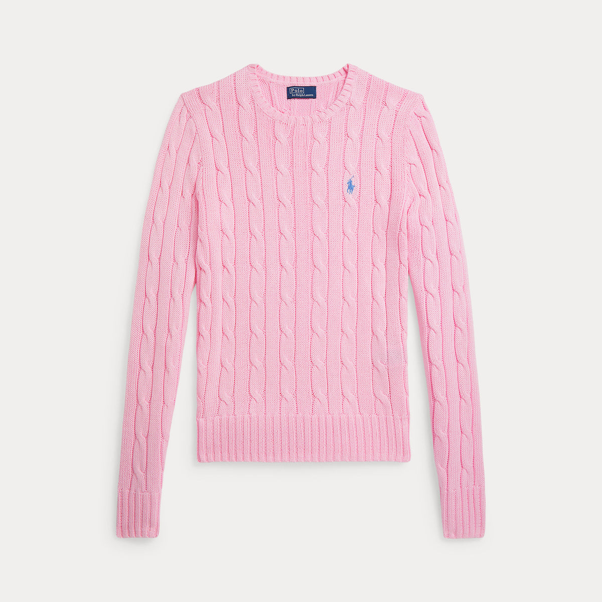 MAGLIA GIROCOLLO IN COTONE A TRECCE
