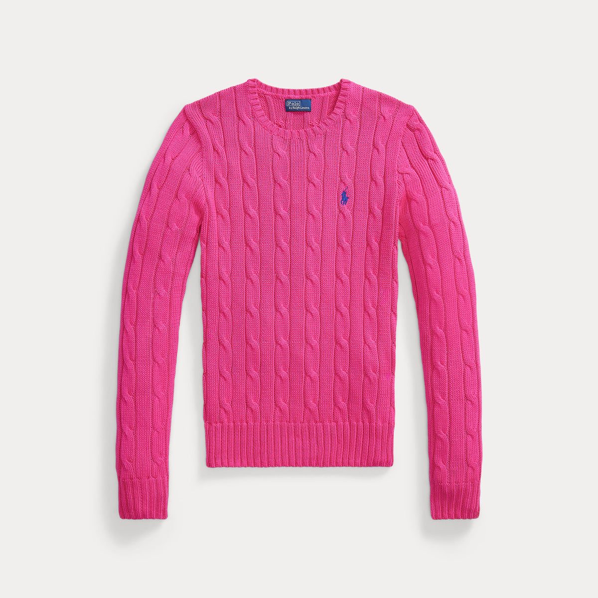 MAGLIA GIROCOLLO IN COTONE A TRECCE