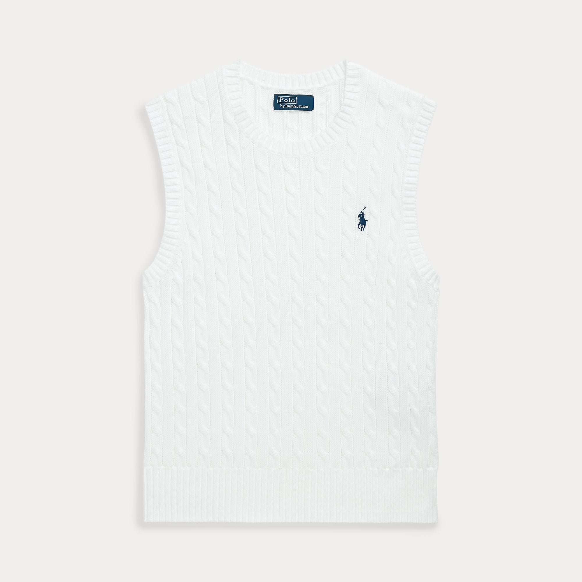 GILET IN COTONE A TRECCE