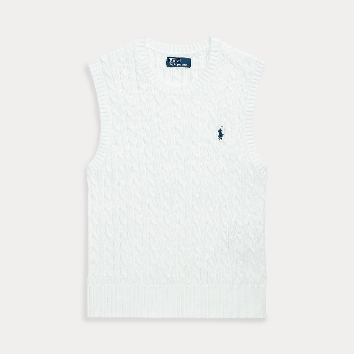 GILET IN COTONE A TRECCE