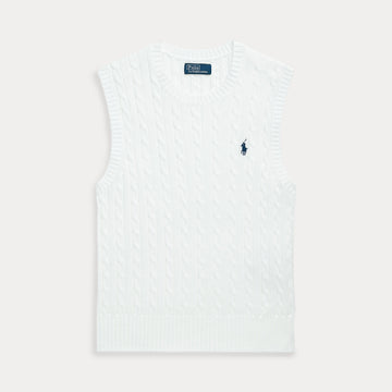 GILET IN COTONE A TRECCE