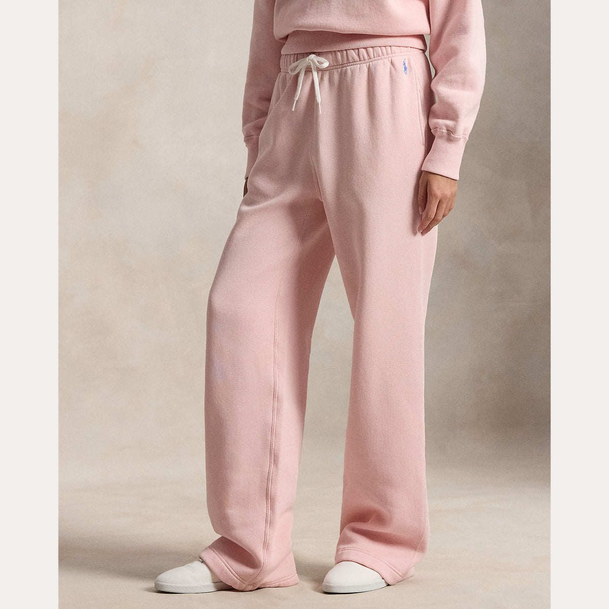 PANTALONI DELLA TUTA IN PILE CON COULISSE A GAMBA LARGA