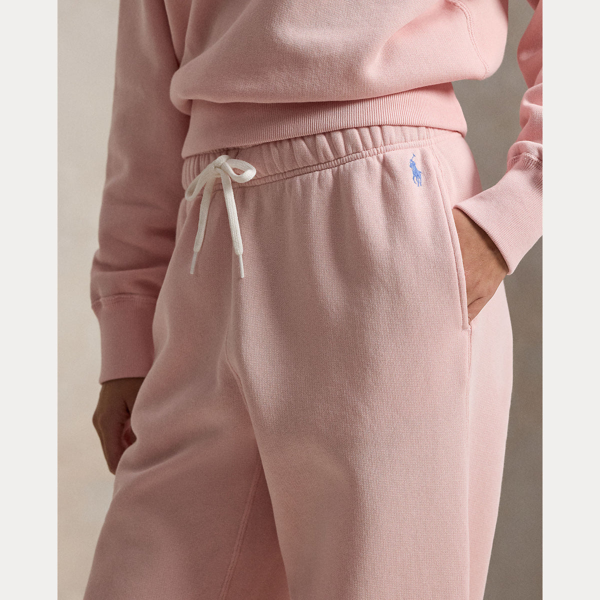 PANTALONI DELLA TUTA IN PILE CON COULISSE A GAMBA LARGA