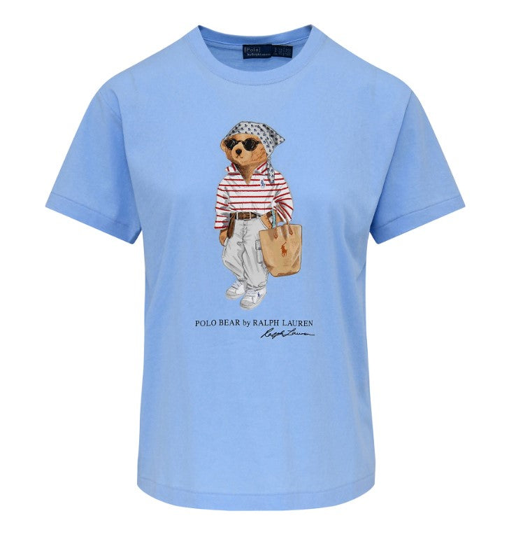 T-SHIRT IN JERSEY DI COTONE CON L'ORSO POLO