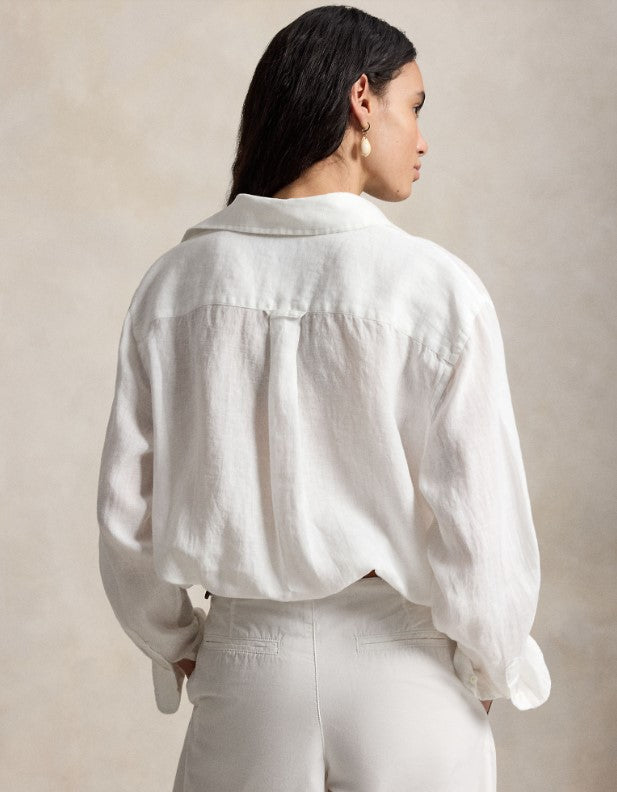 CAMICIA IN LINO BIG PONY OVERSIZE