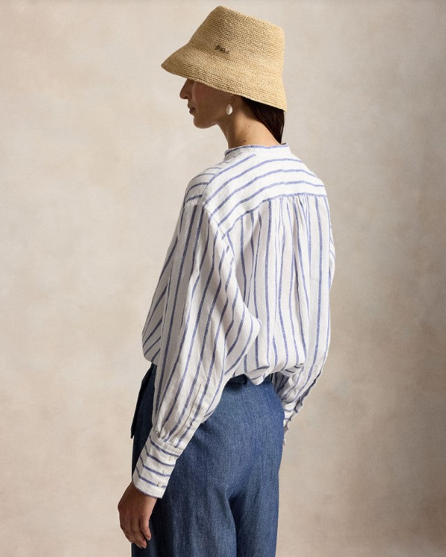 CAMICIA IN LINO A RIGHE