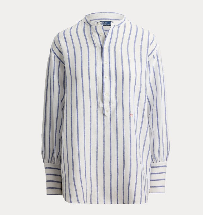 CAMICIA IN LINO A RIGHE