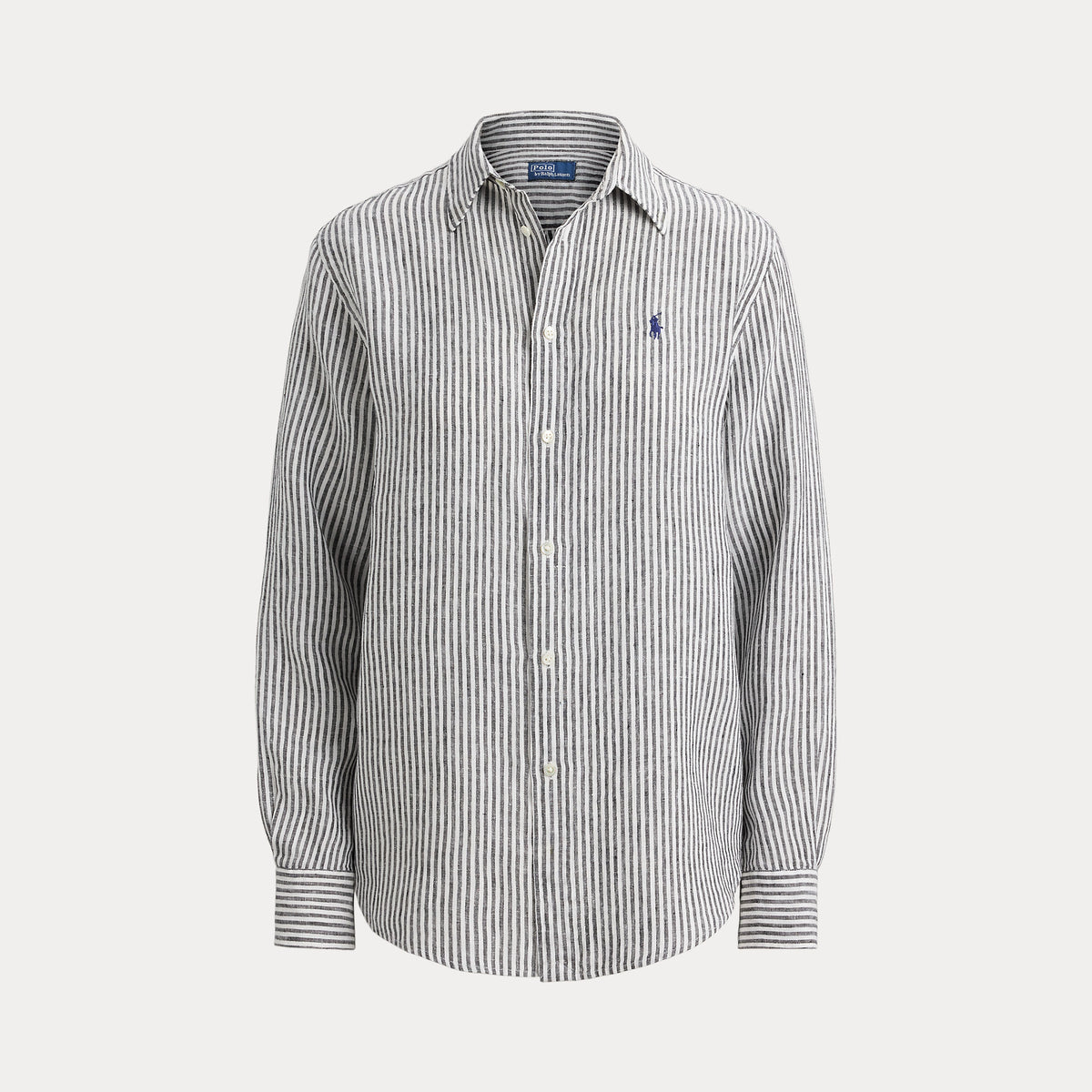 CAMICIA IN LINO A RIGHE DAL VESTIBILITÀ CLASSICA