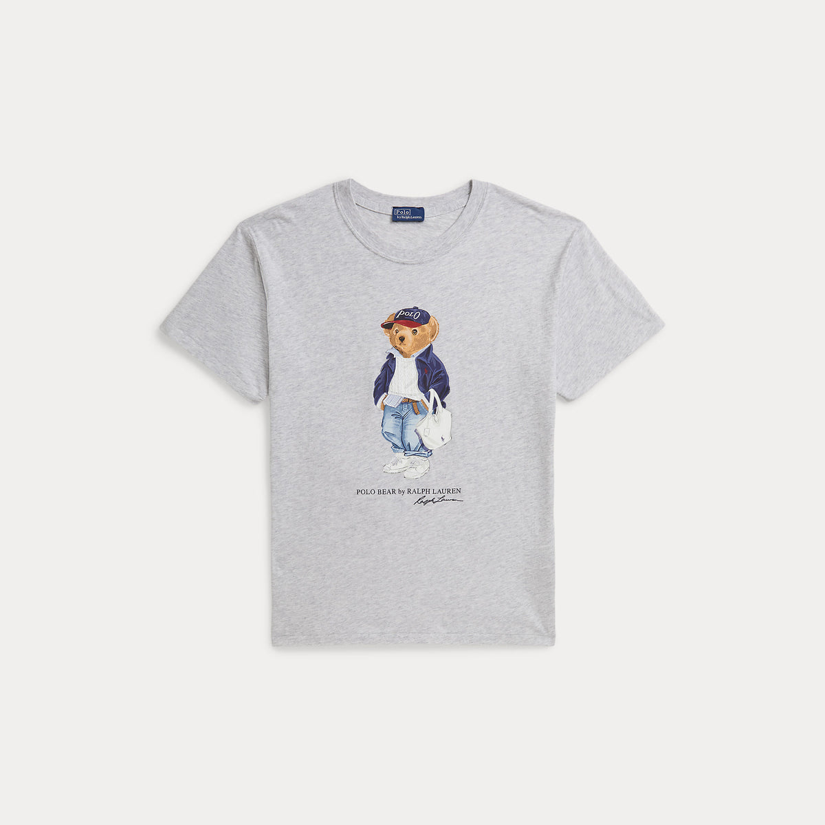 T-SHIRT IN JERSEY DI COTONE CON L'ORSO POLO