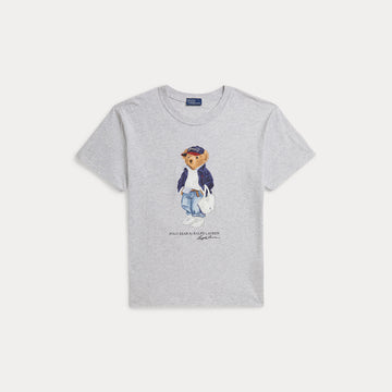 T-SHIRT IN JERSEY DI COTONE CON L'ORSO POLO