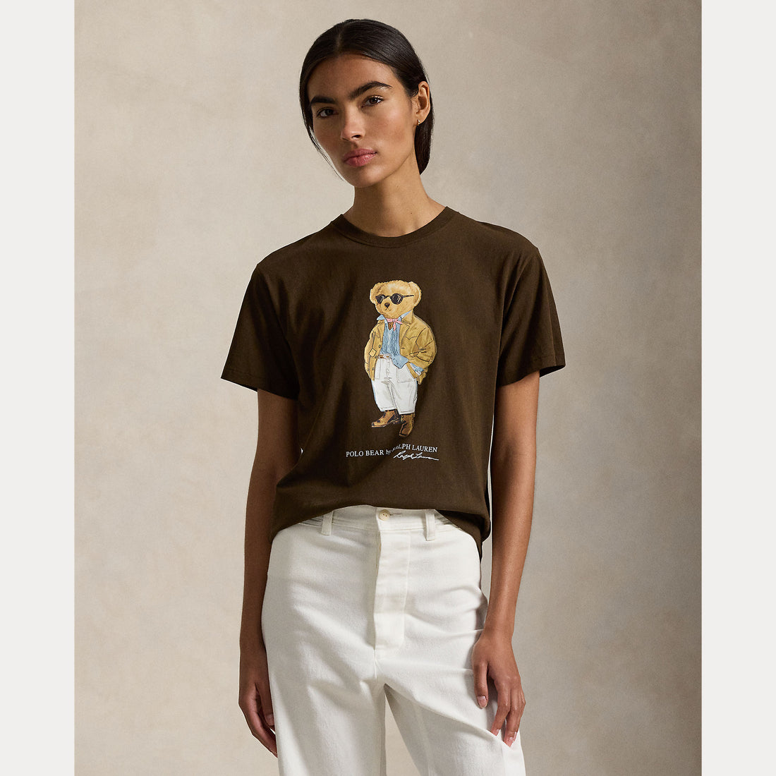 T-SHIRT IN JERSEY DI COTONE CON L'ORSO POLO