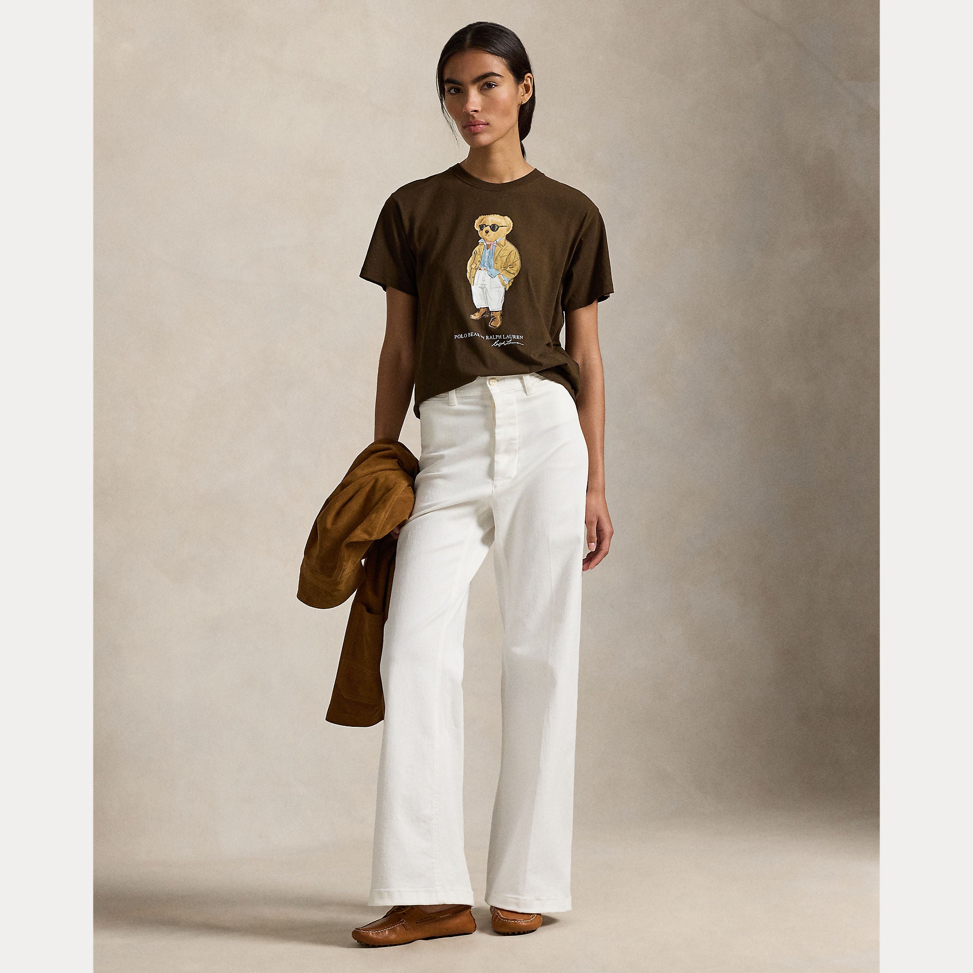 T-SHIRT IN JERSEY DI COTONE CON L'ORSO POLO
