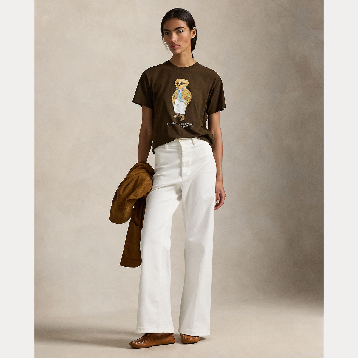 T-SHIRT IN JERSEY DI COTONE CON L'ORSO POLO