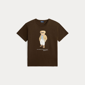 T-SHIRT IN JERSEY DI COTONE CON L'ORSO POLO