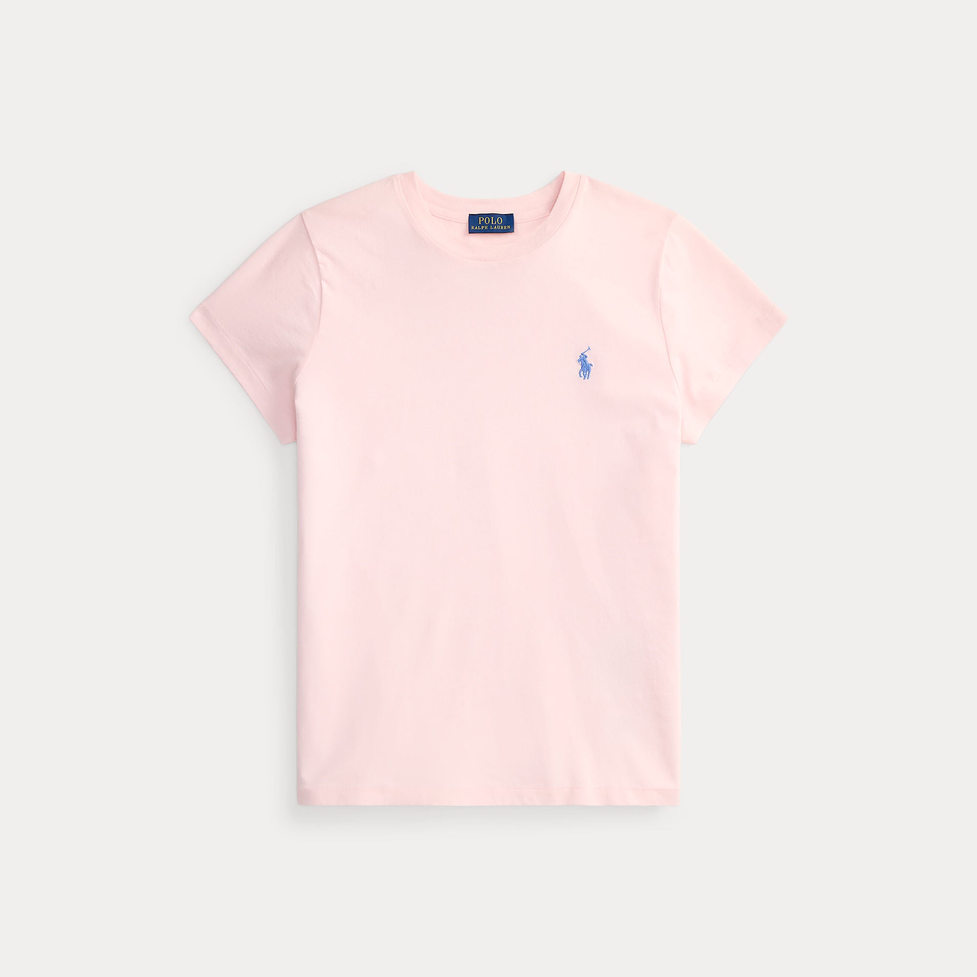 T-shirt girocollo in jersey di cotone dal taglio classico