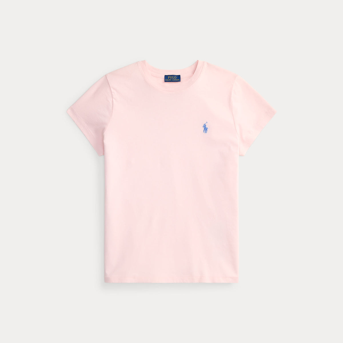 T-shirt girocollo in jersey di cotone dal taglio classico