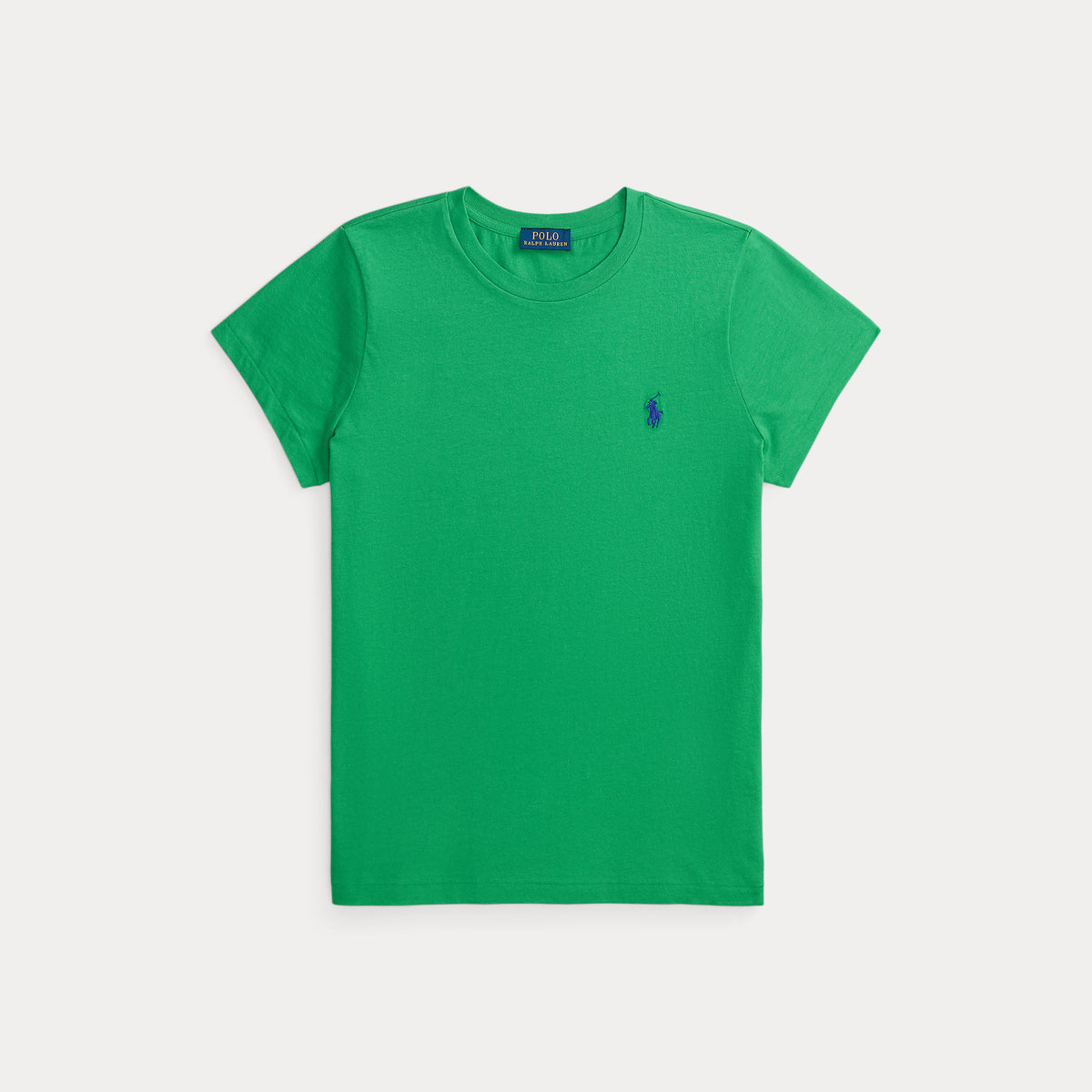 T-shirt girocollo in jersey di cotone dal taglio classico