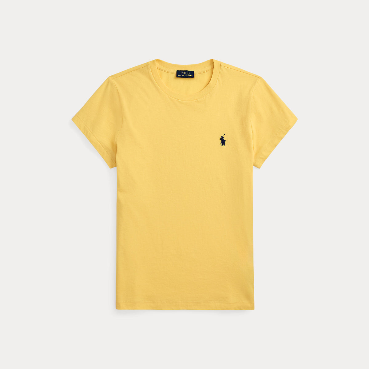 T-shirt girocollo in jersey di cotone dal taglio classico