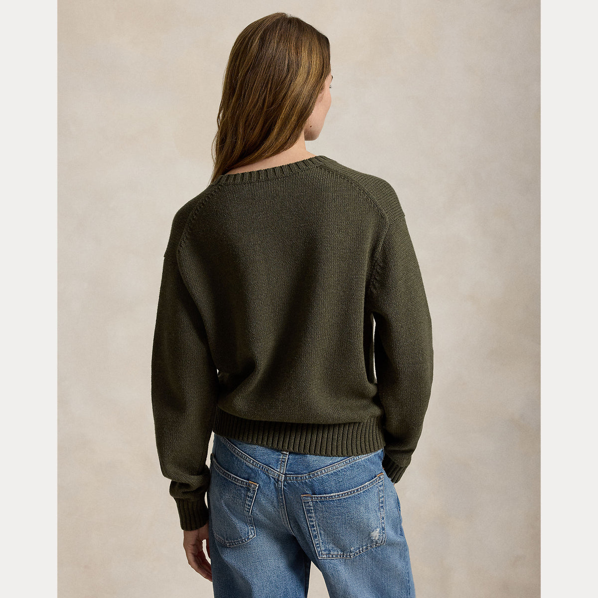 Maglione girocollo in cotone Polo Bear