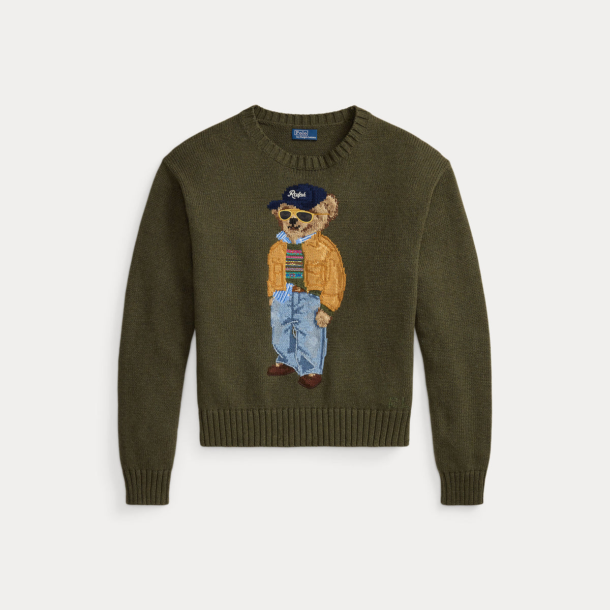 Maglione girocollo in cotone Polo Bear