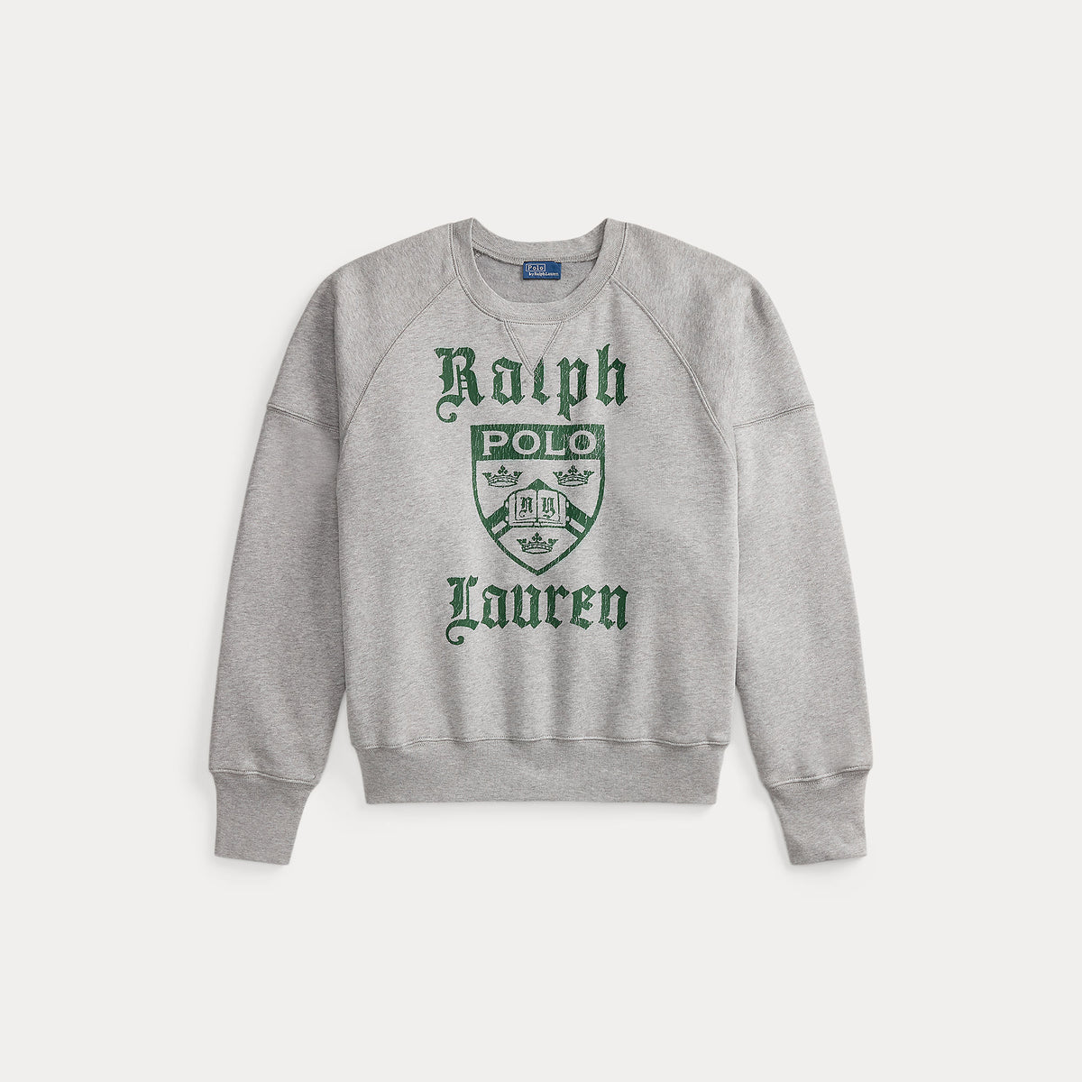 PRL CREST FLEECE CREWNECK